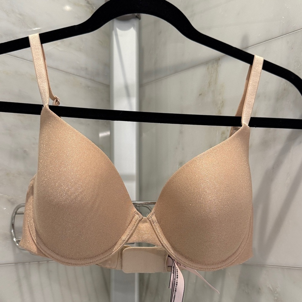 Victoria's Secret Shimmer Beige Bra